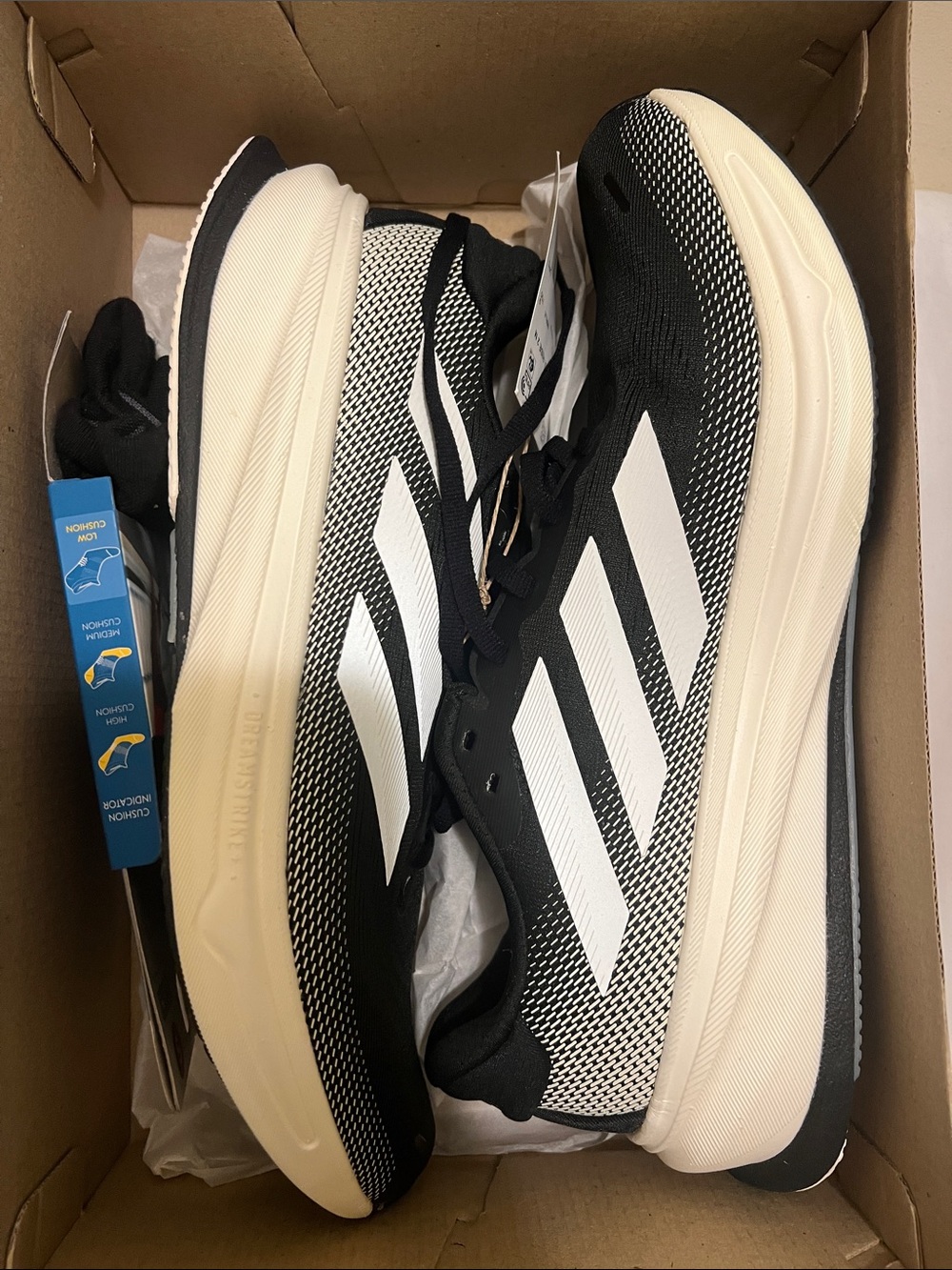 adidas Black & White Men’s Athletic Running Sneakers